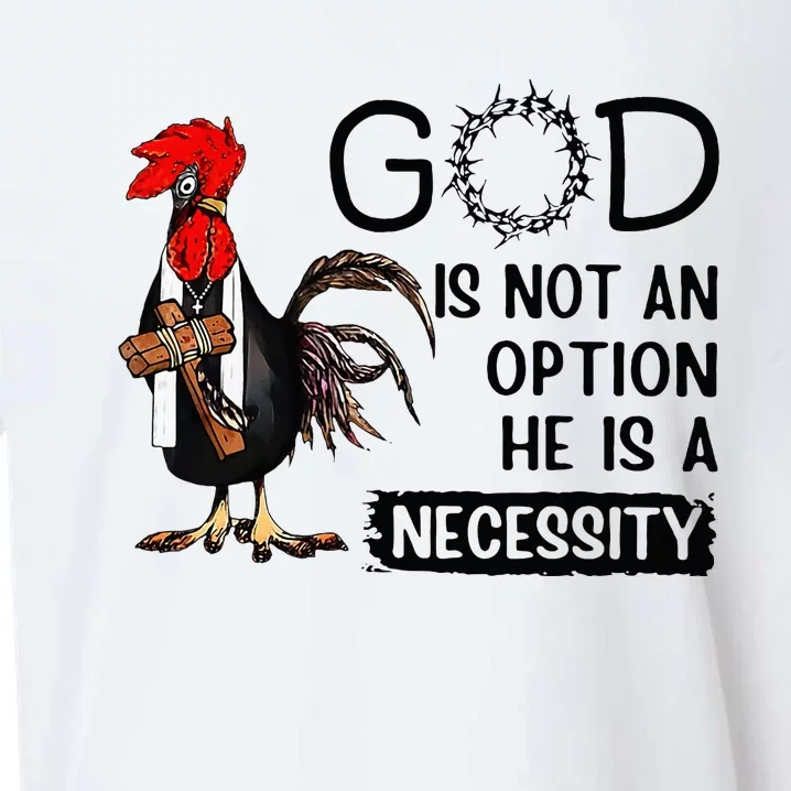 God Is Not An Option He Is A Necessity Sueded Cloud Jersey T-Shirt