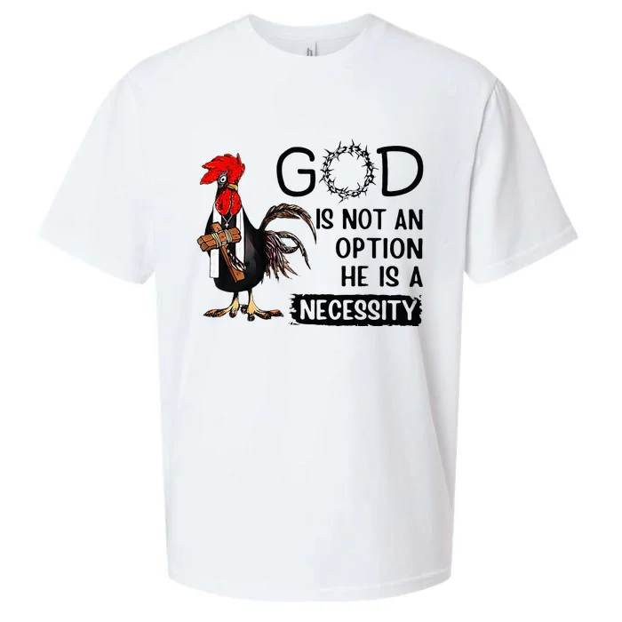 God Is Not An Option He Is A Necessity Sueded Cloud Jersey T-Shirt