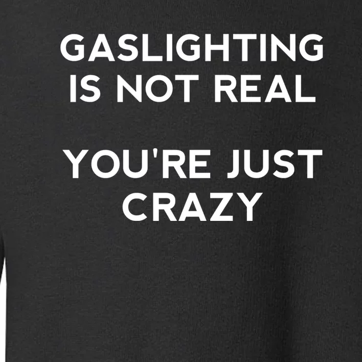 Gaslighting Is Not Real Toddler Sweatshirt