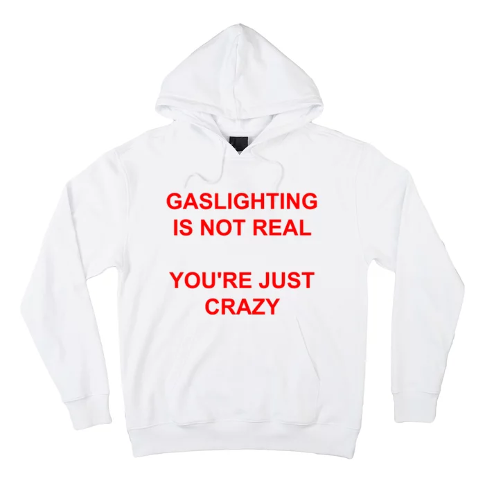 Gaslighting Is Not Real YouRe Just Crazy I Love Gaslighting Hoodie