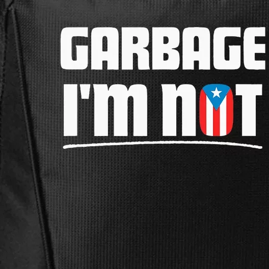 Garbage IM Not Puerto Rico Flag Boricua City Backpack