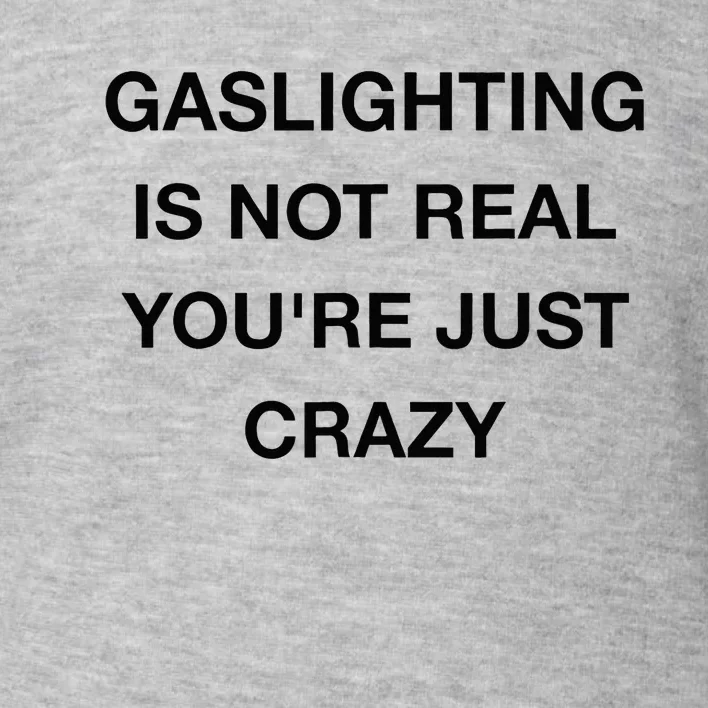 Gaslighting Is Not Real Toddler Sweatshirt