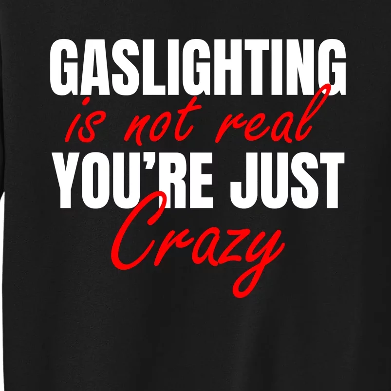 Gaslighting Is Not Real You're Just Crazy Funny Meme Sweatshirt