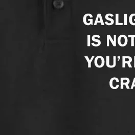 Gaslighting Is Not Real Womens Plain Dry Zone Grid Performance Polo