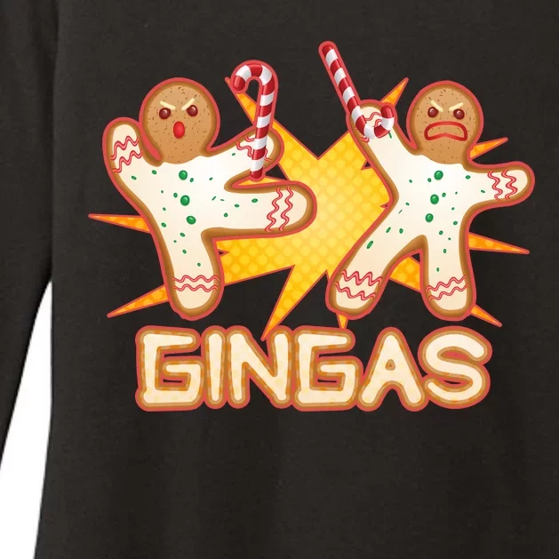 Gingas Gingerbread Ninja Men Womens CVC Long Sleeve Shirt