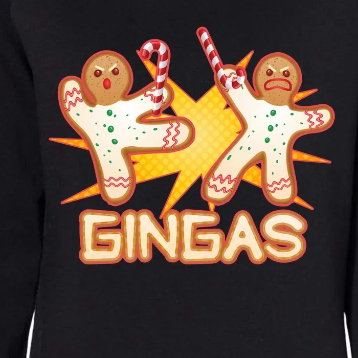 Gingas Gingerbread Ninja Men Womens California Wash Sweatshirt