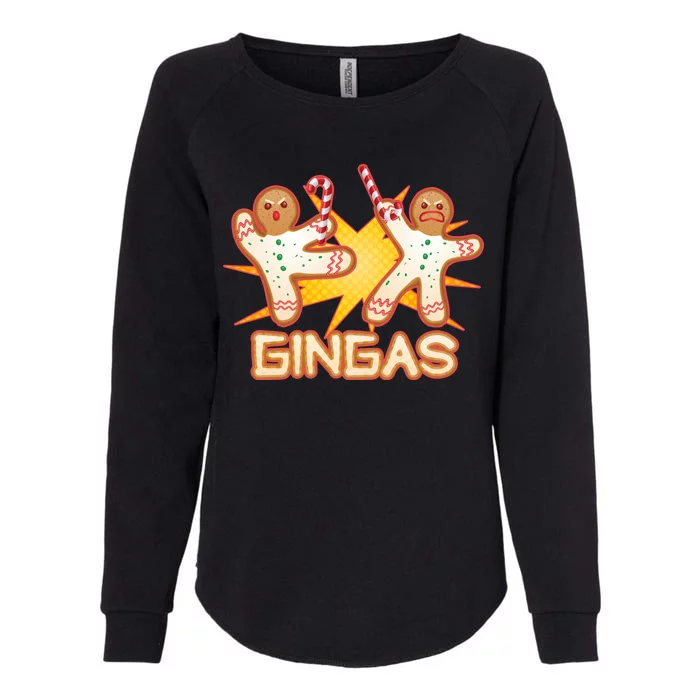 Gingas Gingerbread Ninja Men Womens California Wash Sweatshirt