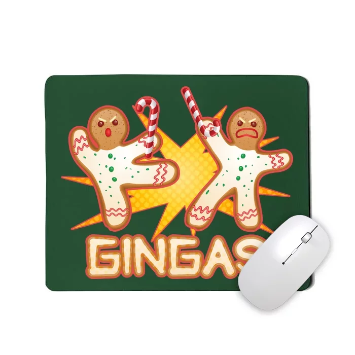 Gingas Gingerbread Ninja Men Mousepad