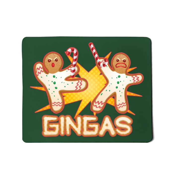 Gingas Gingerbread Ninja Men Mousepad