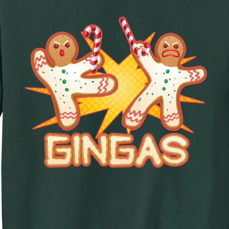 Gingas Gingerbread Ninja Men Tall Sweatshirt