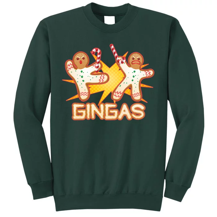 Gingas Gingerbread Ninja Men Tall Sweatshirt