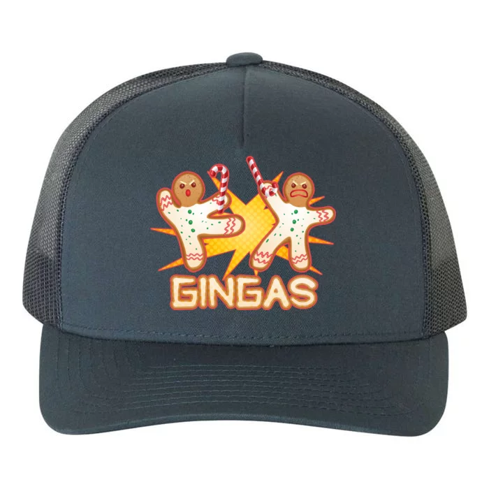 Gingas Gingerbread Ninja Men Yupoong Adult 5-Panel Trucker Hat