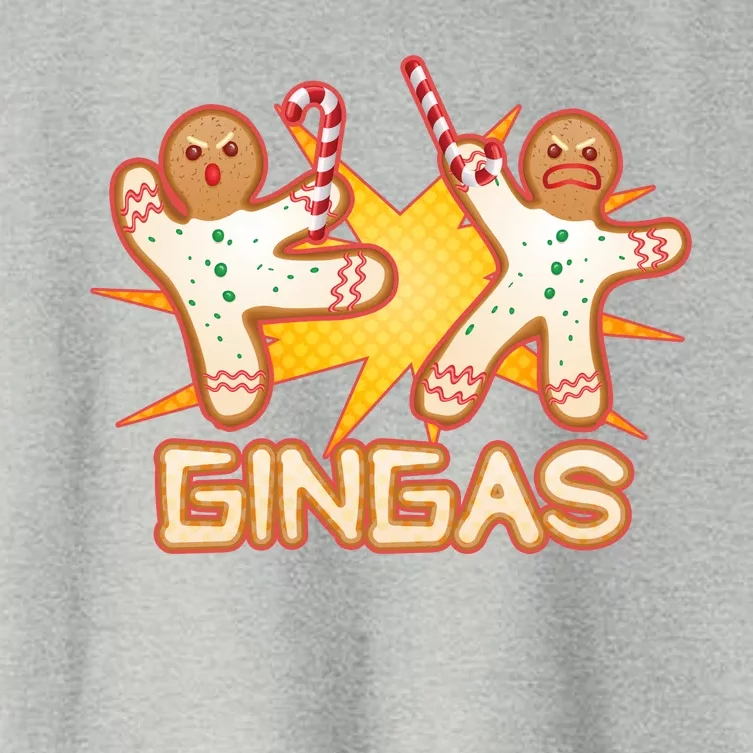 Gingas Gingerbread Ninja Men Women's Crop Top Tee