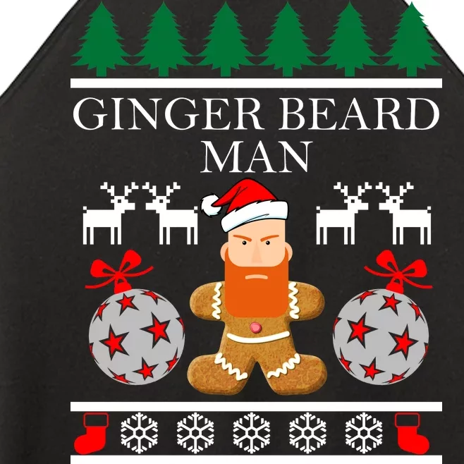 Ginger Beard Man Ugly Christmas Sweater Women’s Perfect Tri Rocker Tank