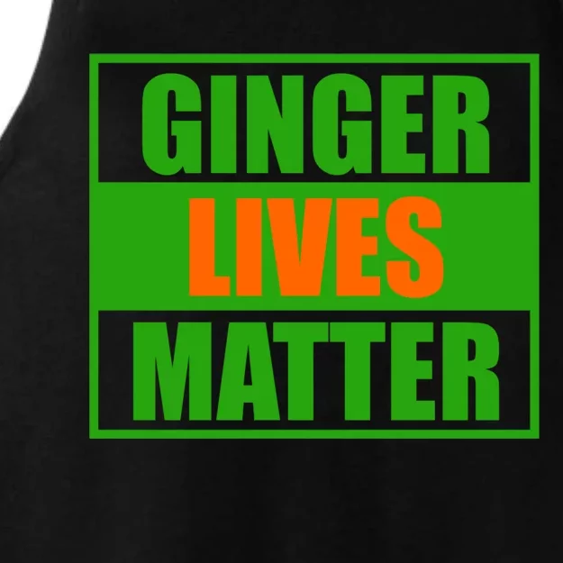 Ginger Lives Matter - St Patricks Day Ladies Tri-Blend Wicking Tank