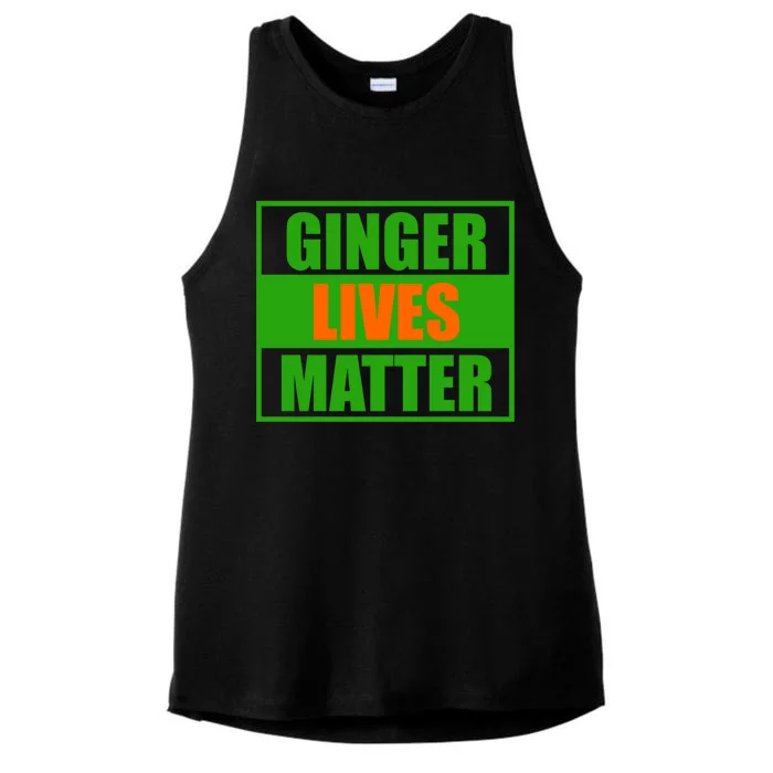 Ginger Lives Matter - St Patricks Day Ladies Tri-Blend Wicking Tank