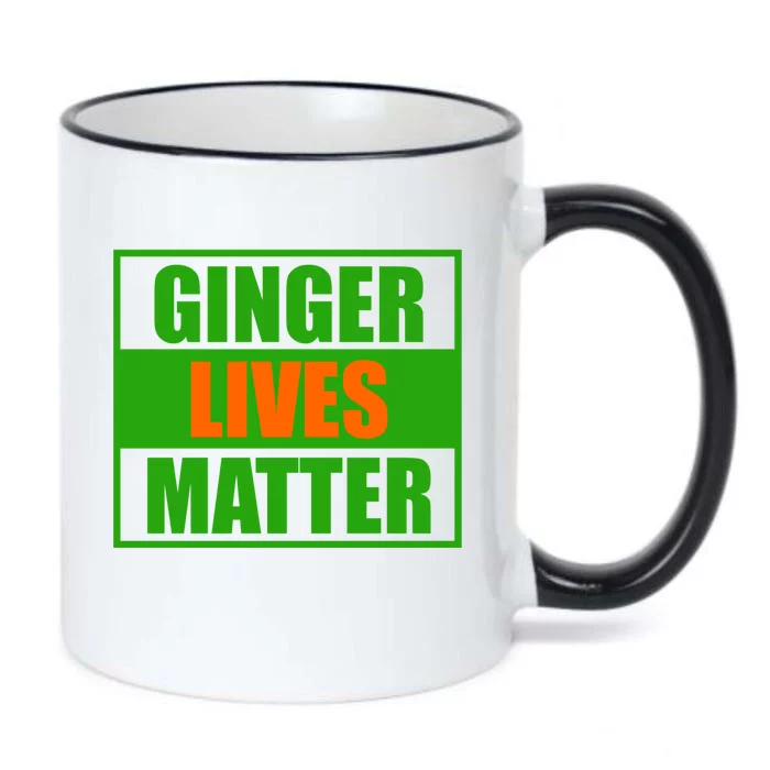 Ginger Lives Matter - St Patricks Day Black Color Changing Mug