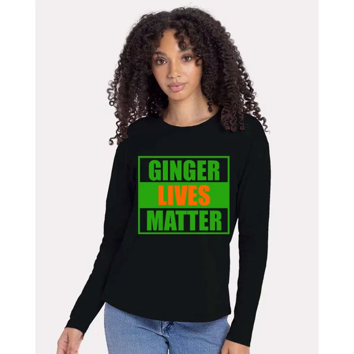 Ginger Lives Matter - St Patricks Day Womens Cotton Relaxed Long Sleeve T-Shirt