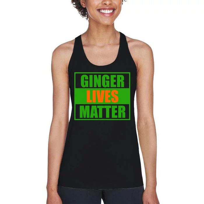 Ginger Lives Matter - St Patricks Day Women's Racerback Tank