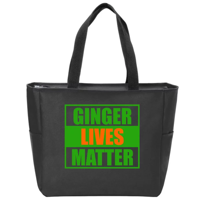 Ginger Lives Matter - St Patricks Day Zip Tote Bag