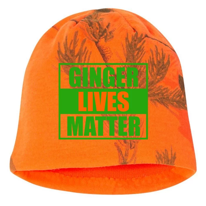 Ginger Lives Matter - St Patricks Day Kati - Camo Knit Beanie