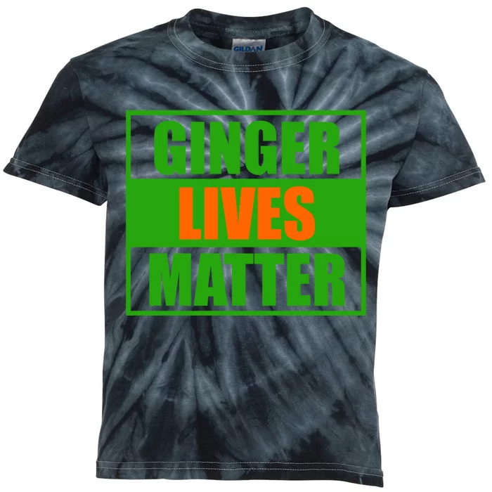 Ginger Lives Matter Kids Tie-Dye T-Shirt