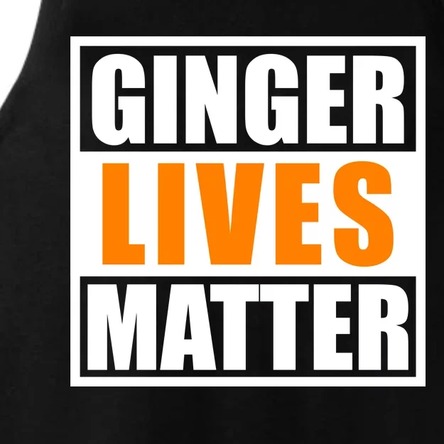 Ginger Lives Matter Funny Irish St Patrick's Day Ladies Tri-Blend Wicking Tank