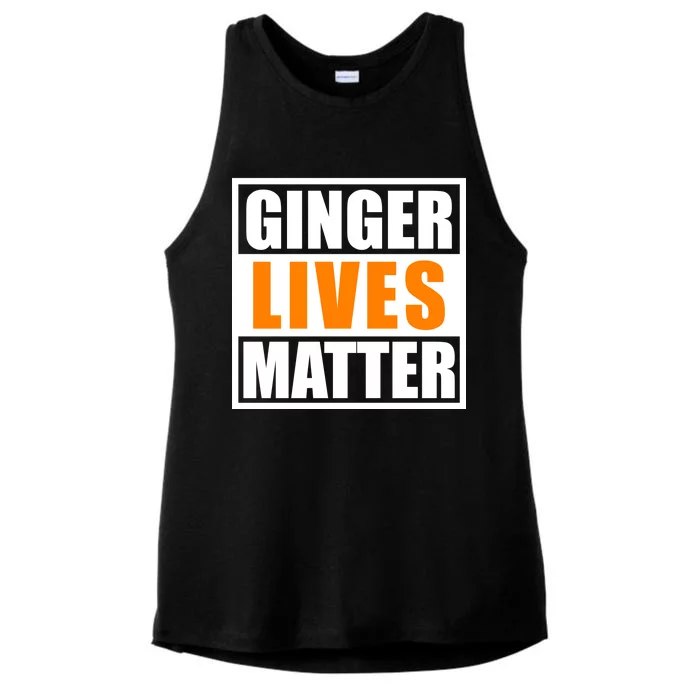 Ginger Lives Matter Funny Irish St Patrick's Day Ladies Tri-Blend Wicking Tank