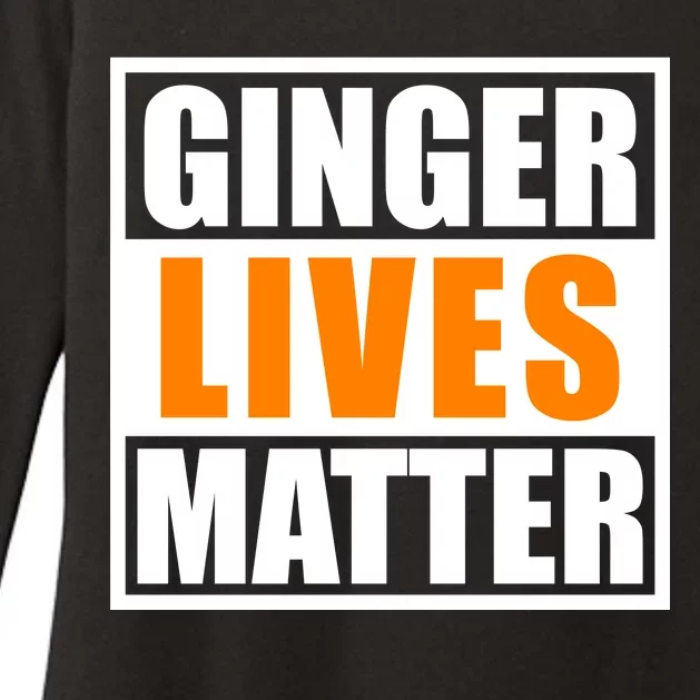 Ginger Lives Matter Funny Irish St Patrick's Day Womens CVC Long Sleeve Shirt