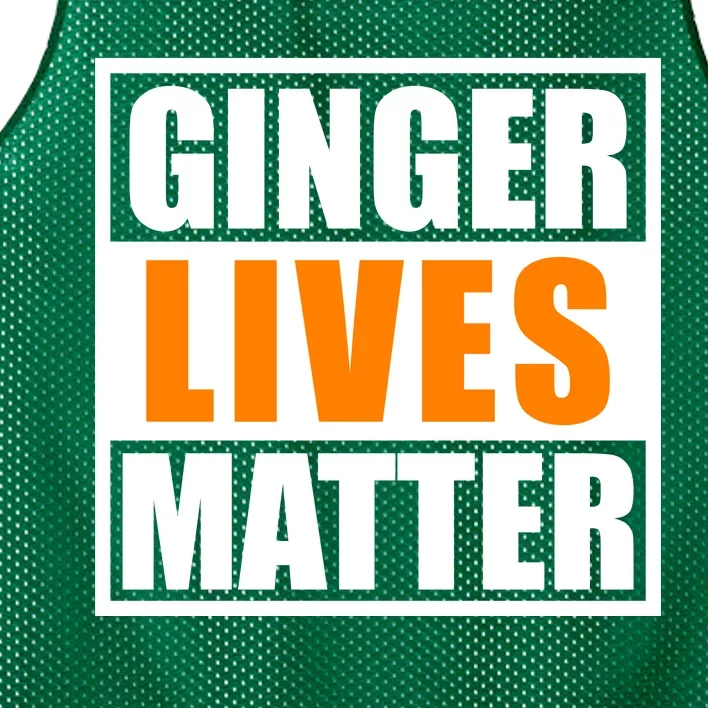 Ginger Lives Matter Funny Irish St Patrick's Day Mesh Reversible Basketball Jersey Tank