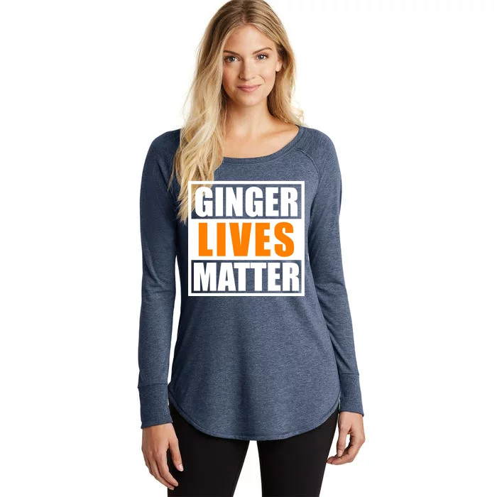 Ginger Lives Matter Funny Irish St Patrick's Day Women's Perfect Tri Tunic Long Sleeve Shirt