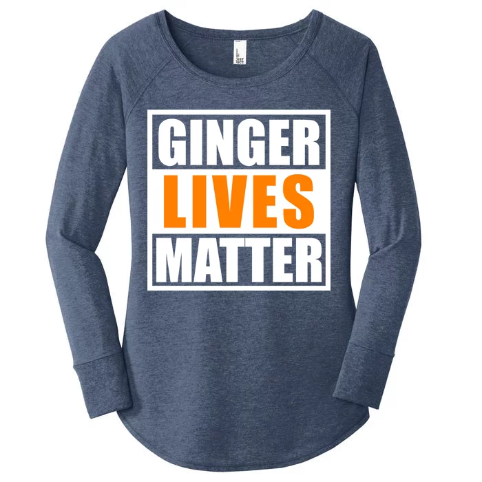 Ginger Lives Matter Funny Irish St Patrick's Day Women's Perfect Tri Tunic Long Sleeve Shirt