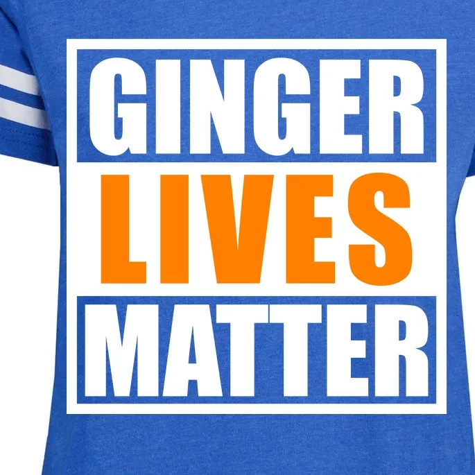 Ginger Lives Matter Funny Irish St Patrick's Day Enza Ladies Jersey Football T-Shirt