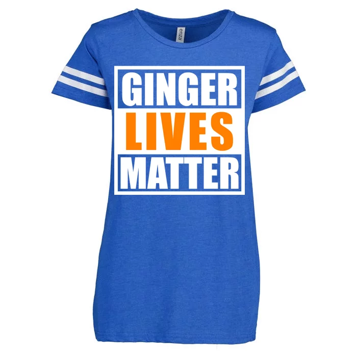 Ginger Lives Matter Funny Irish St Patrick's Day Enza Ladies Jersey Football T-Shirt