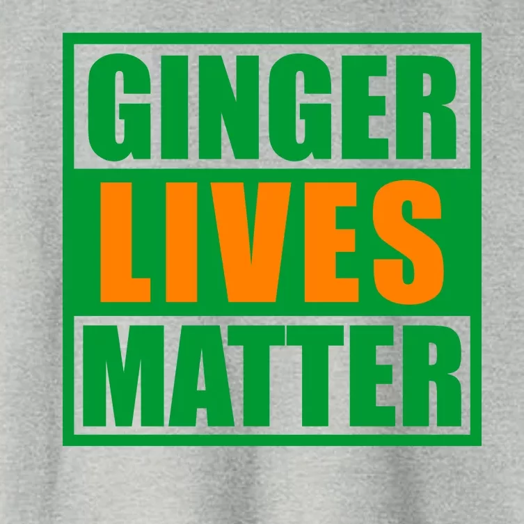 Ginger Lives Matter Funny Irish St Patrick's Day Women's Crop Top Tee