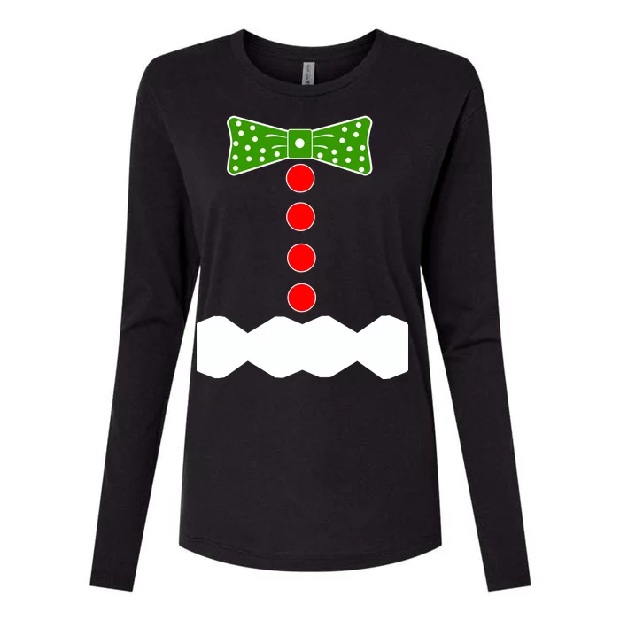 Gingerbread Christmas Costume Womens Cotton Relaxed Long Sleeve T-Shirt