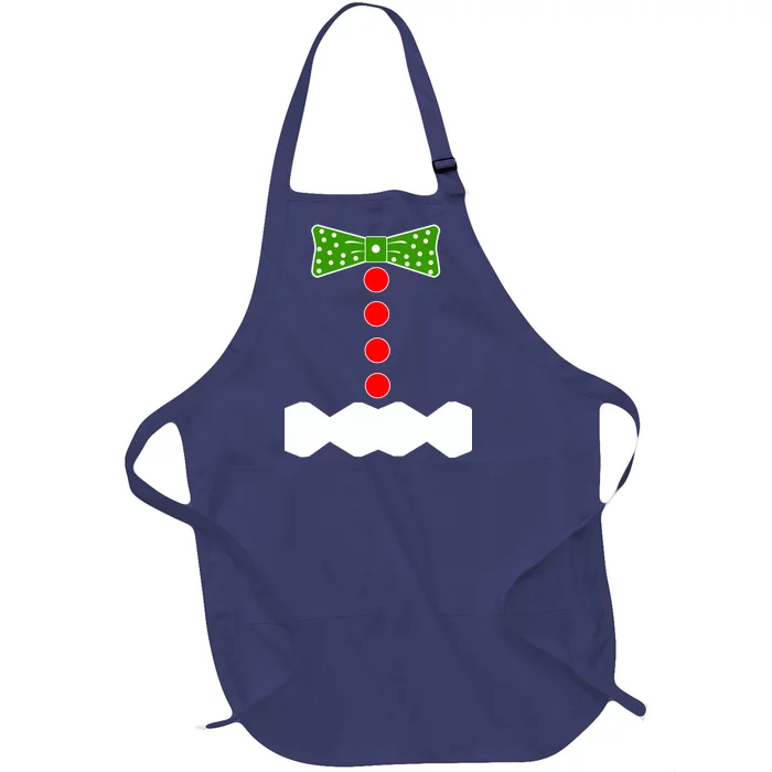 Gingerbread Christmas Costume Full-Length Apron With Pocket