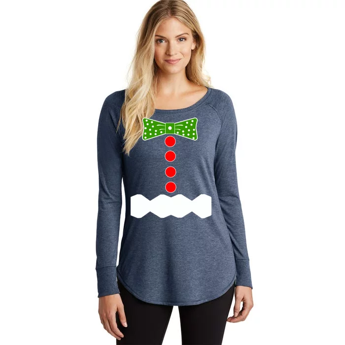 Gingerbread Christmas Costume Women's Perfect Tri Tunic Long Sleeve Shirt