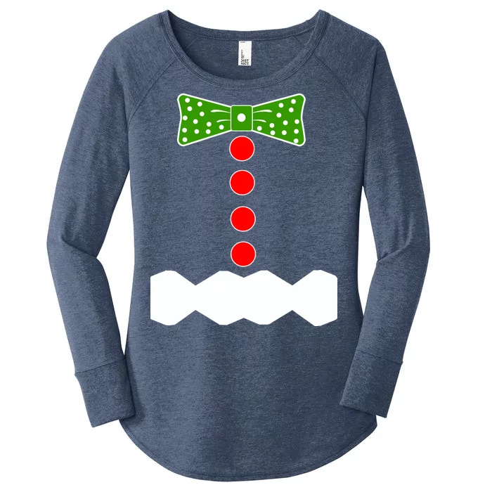 Gingerbread Christmas Costume Women's Perfect Tri Tunic Long Sleeve Shirt