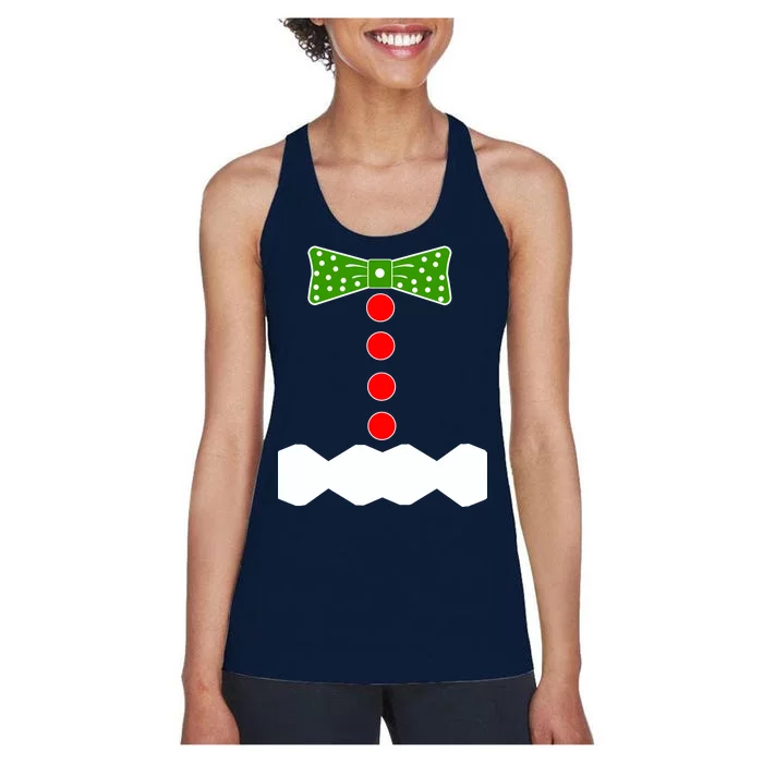 Gingerbread Christmas Costume Women's Racerback Tank