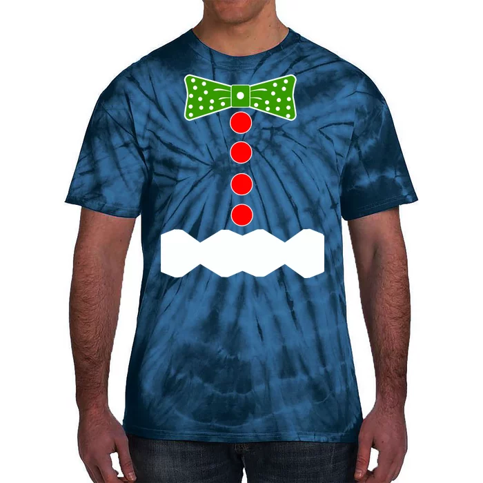 Gingerbread Christmas Costume Tie-Dye T-Shirt