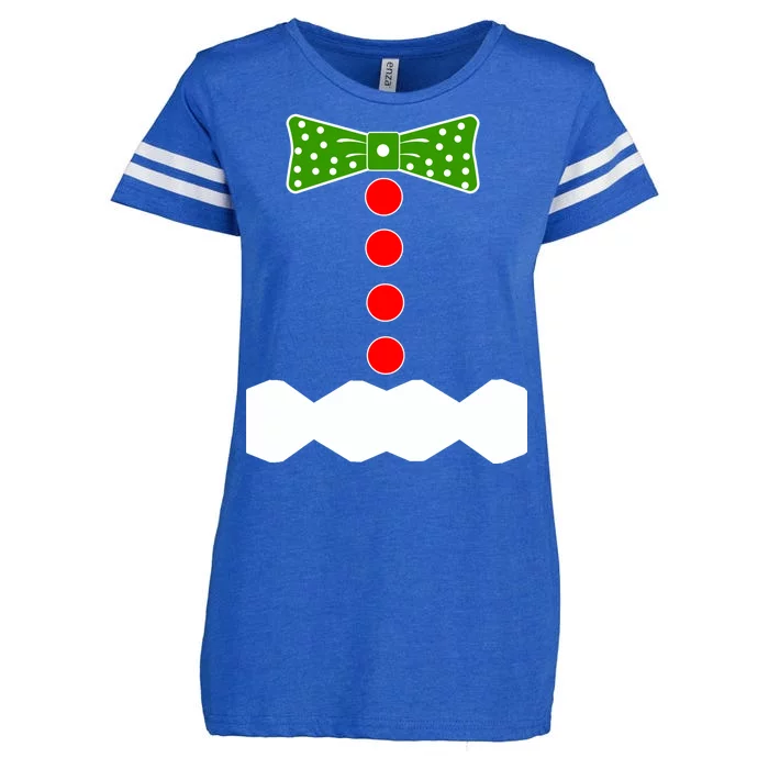 Gingerbread Christmas Costume Enza Ladies Jersey Football T-Shirt