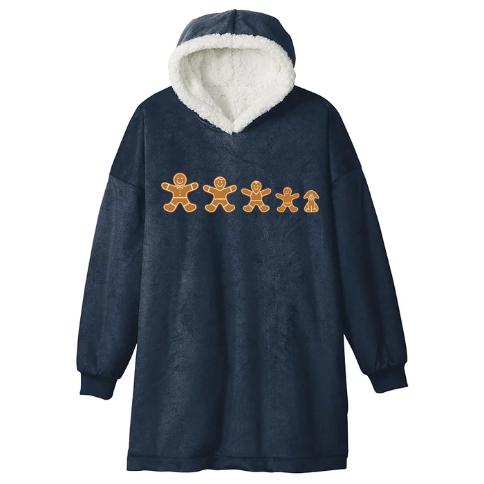 Gingerbread Man Evolution Hooded Wearable Blanket