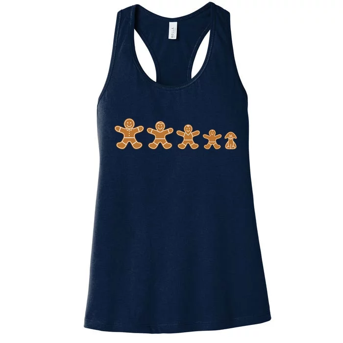 Gingerbread Man Evolution Women's Racerback Tank