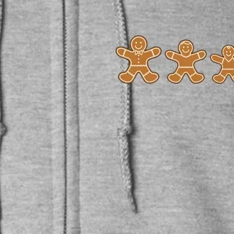 Gingerbread Man Evolution Full Zip Hoodie