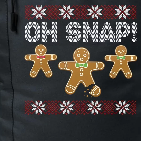 Gingerbread Oh Snap Ugly Christmas Sweater Daily Commute Backpack