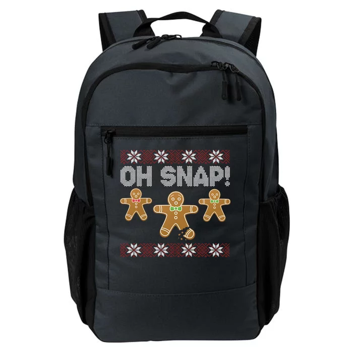 Gingerbread Oh Snap Ugly Christmas Sweater Daily Commute Backpack