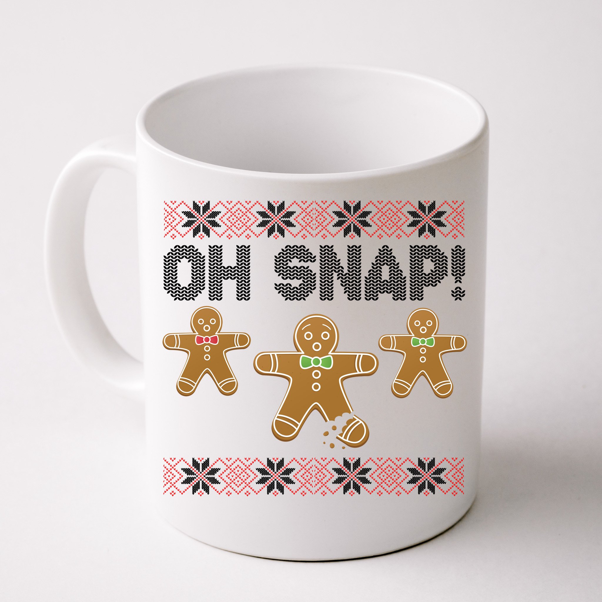 Christmas Coffee Mug, Christmas Gingerbread Man, Gingerbread Man Cup, Christmas Mugs, Sublimated Design, Christmas Mug, Christmas Cup, Red, Size: 15