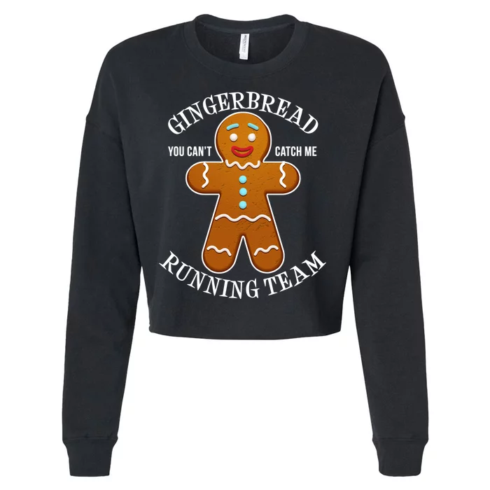 Gingerbread Running Team Cropped Pullover Crew