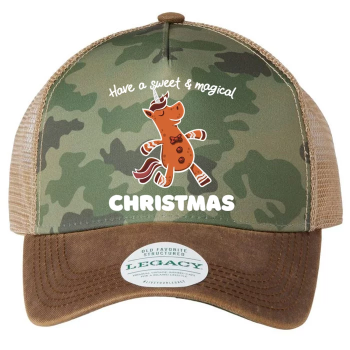 Gingerbread Unicorn Cookie Magical Christmas Legacy Tie Dye Trucker Hat